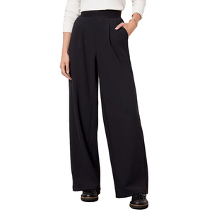 Good American Black Bonded Wide Leg Trouser Pants Plus Size 3XL NWT